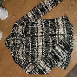 Lucky brand knitted bomber/ blazer style jacket